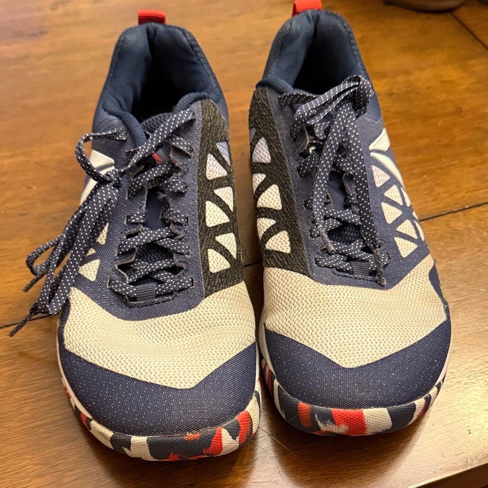 Reebok Navy and White Women's Sneakers